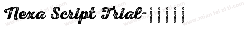 Nexa Script Trial字体转换